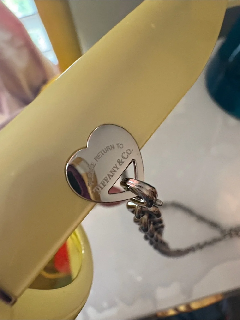 Tiffany & Co. Yellow Round Sunglasses with Heart Charm